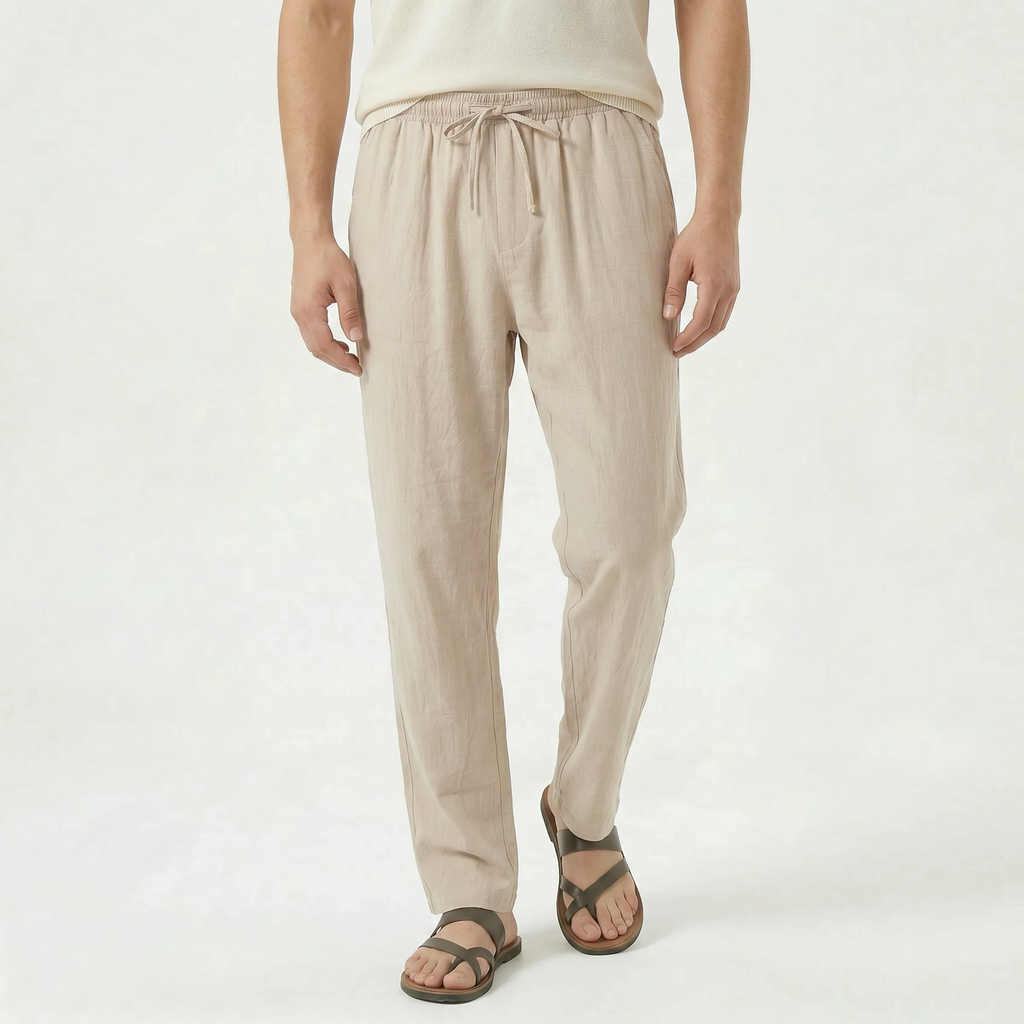 Men's Linen Drawstring Pantalon