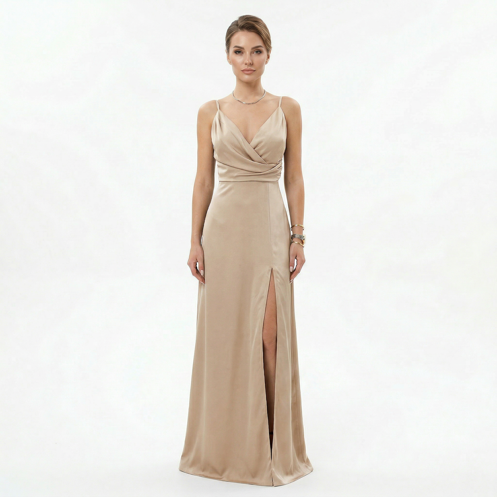 Women's Elegant Silhouette Maxi Dress