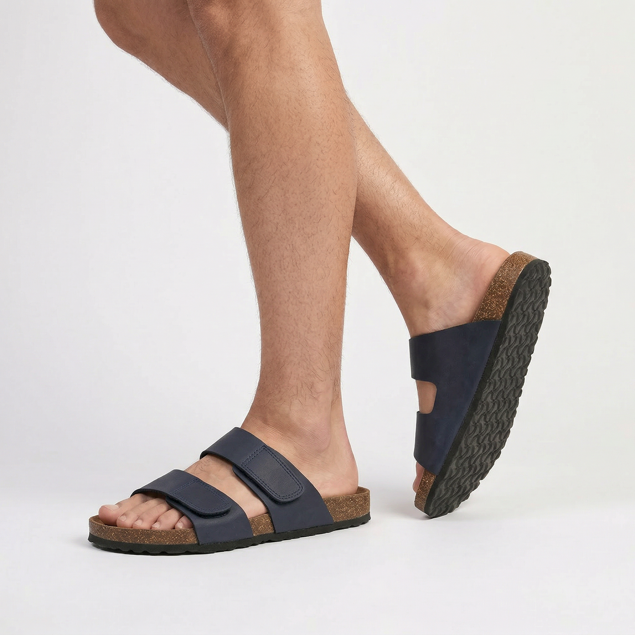 Birchbourne - Men’s Double Strap Open Toe Slides