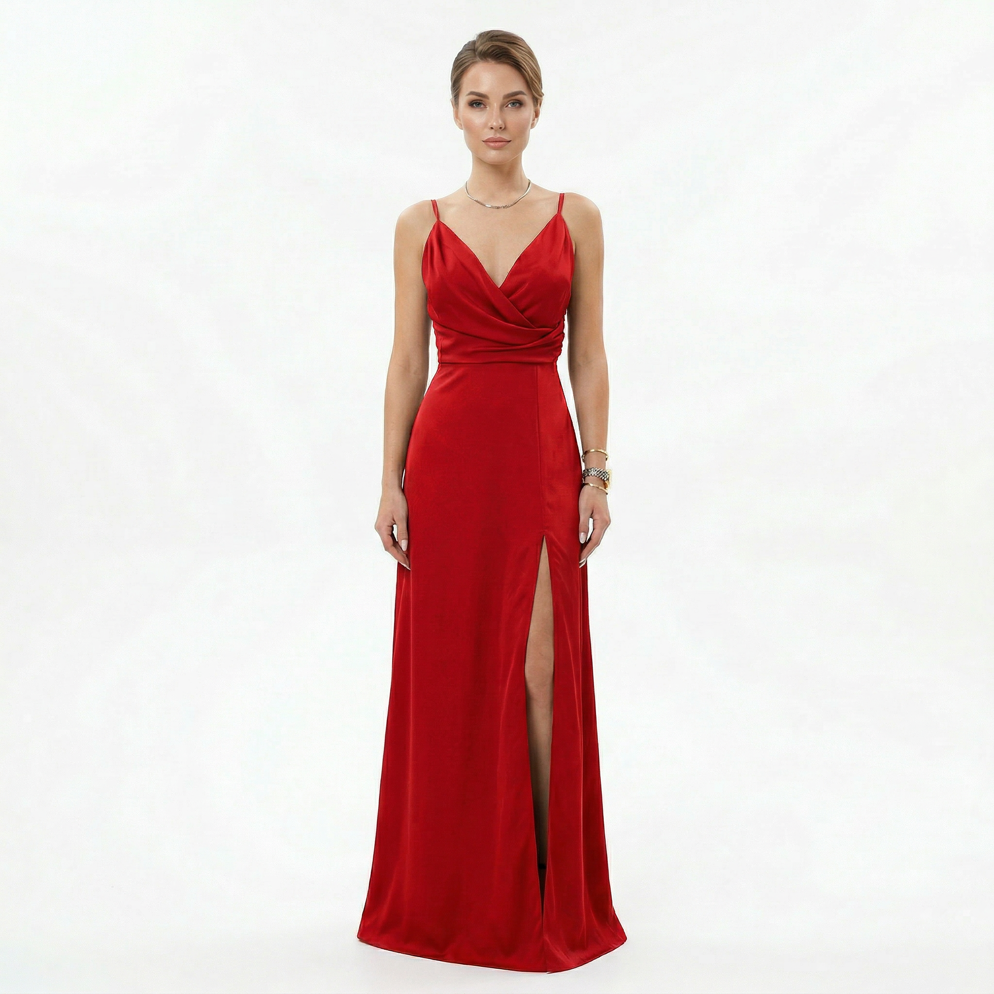Women's Elegant Silhouette Maxi Dress