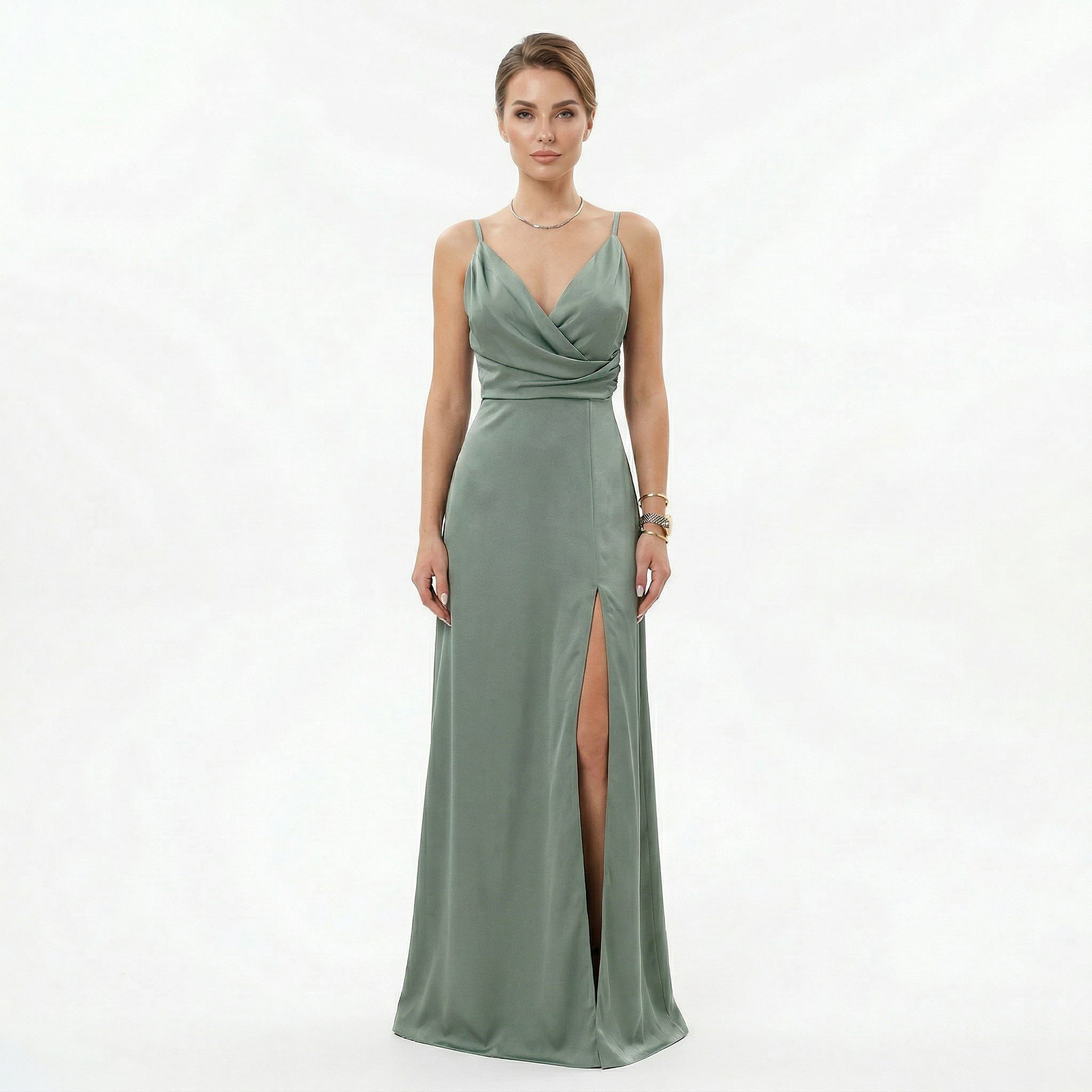 Women's Elegant Silhouette Maxi Dress