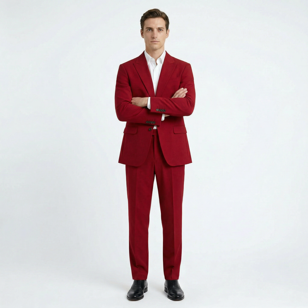 Men's Two Piece Relaxed Fit Suit Set