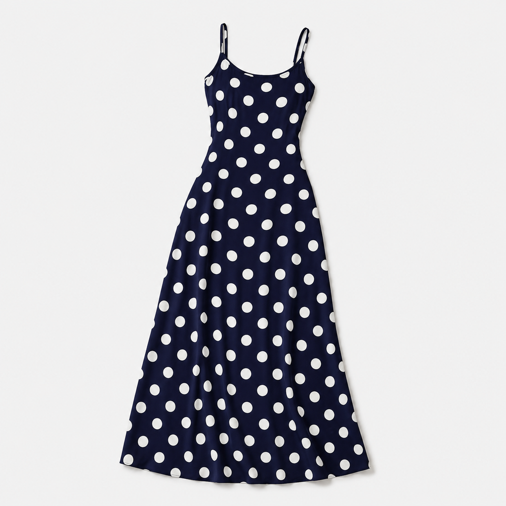 Women’s Polka Dot Cami Maxi Dress